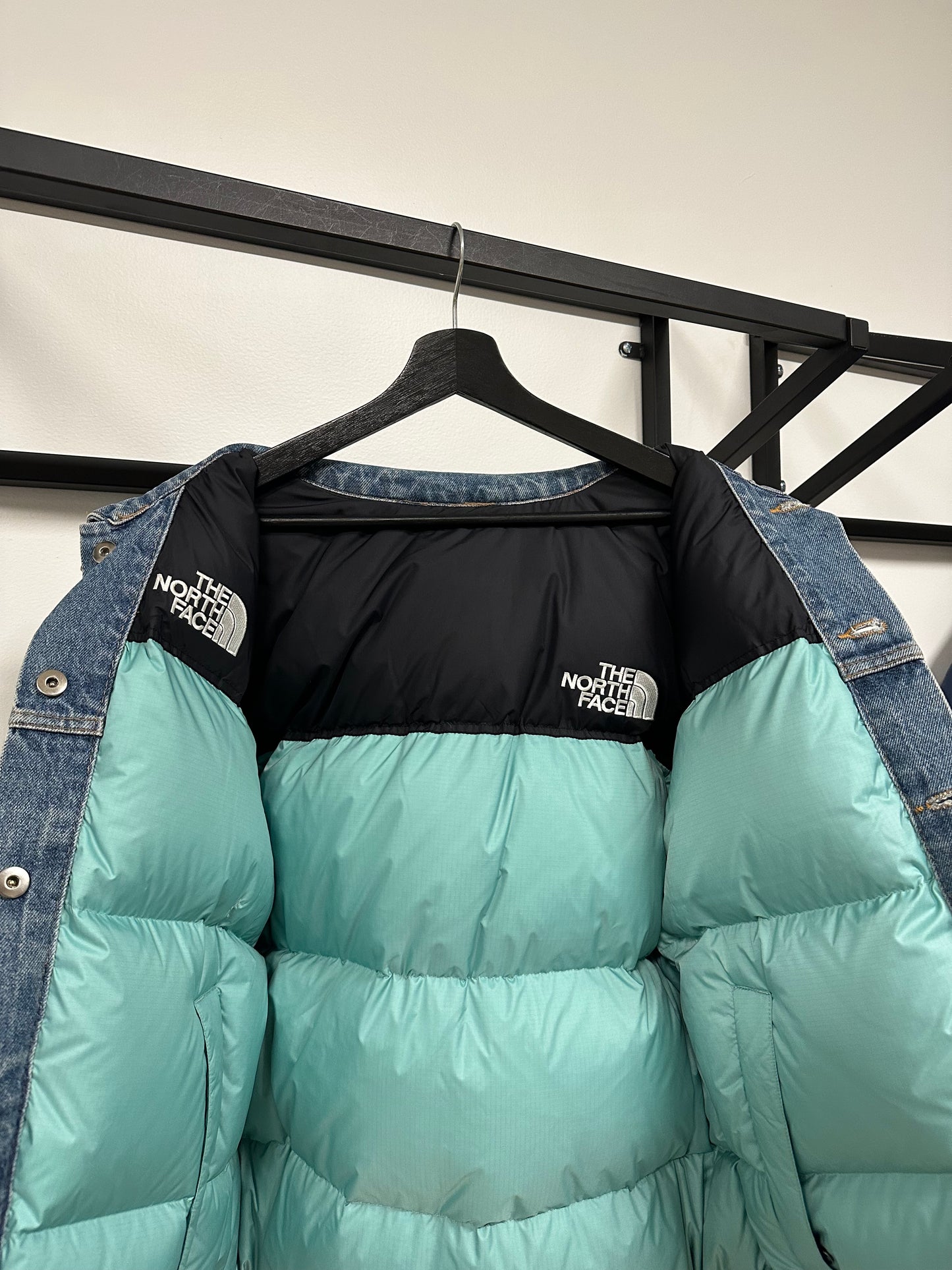Reversible Northface Down Trucker Jacket Large