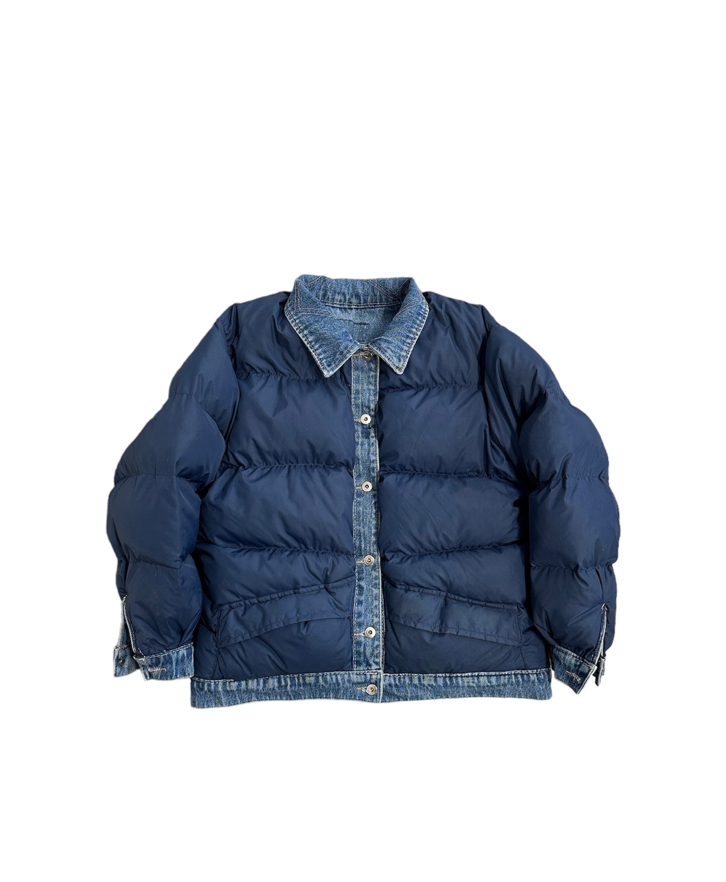 Reversible Down Trucker Jacket Large