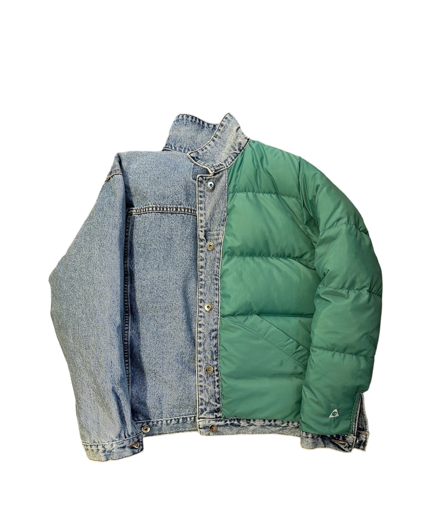 Reversible Down Trucker Jacket Small