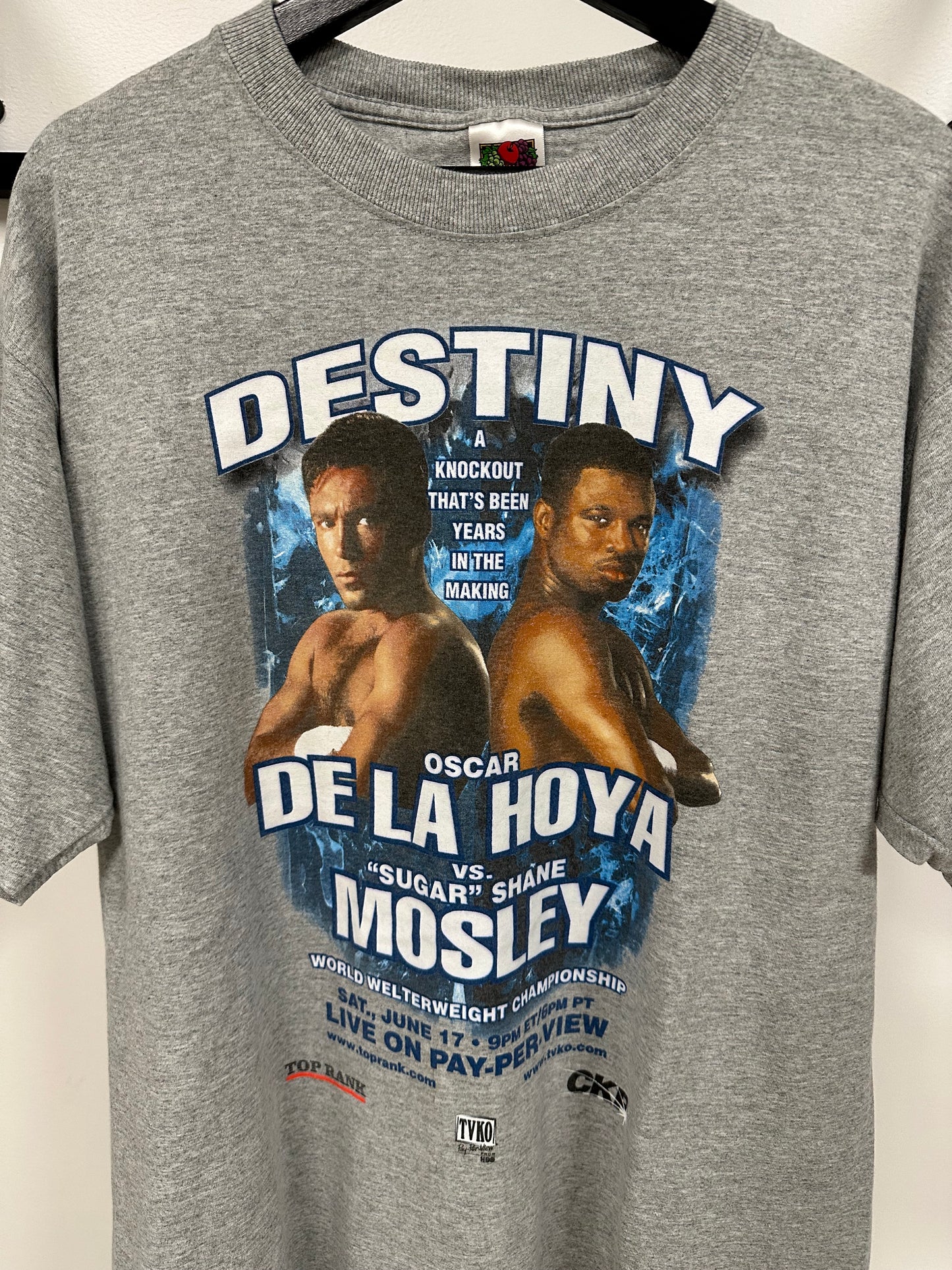 Vintage De La Hoya vs Mosley I Shirt XL