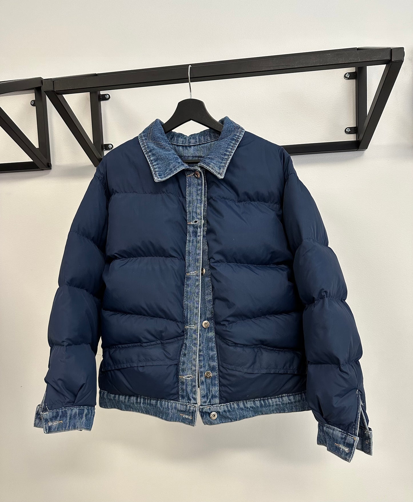 Reversible Down Trucker Jacket Large