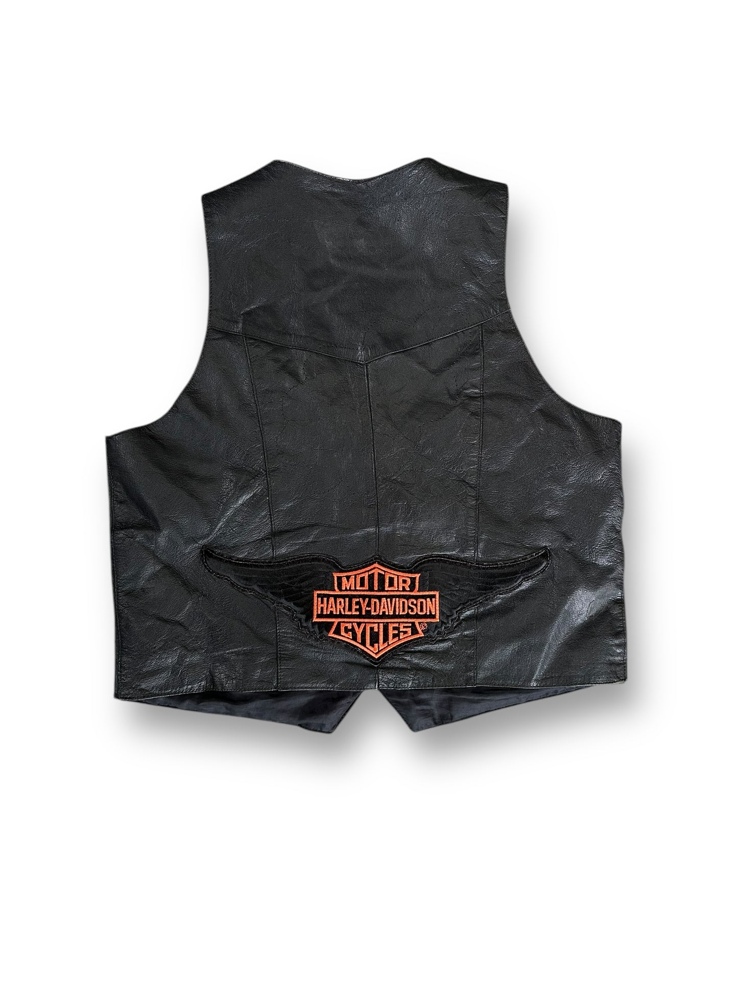 90s Leather Vest - Large