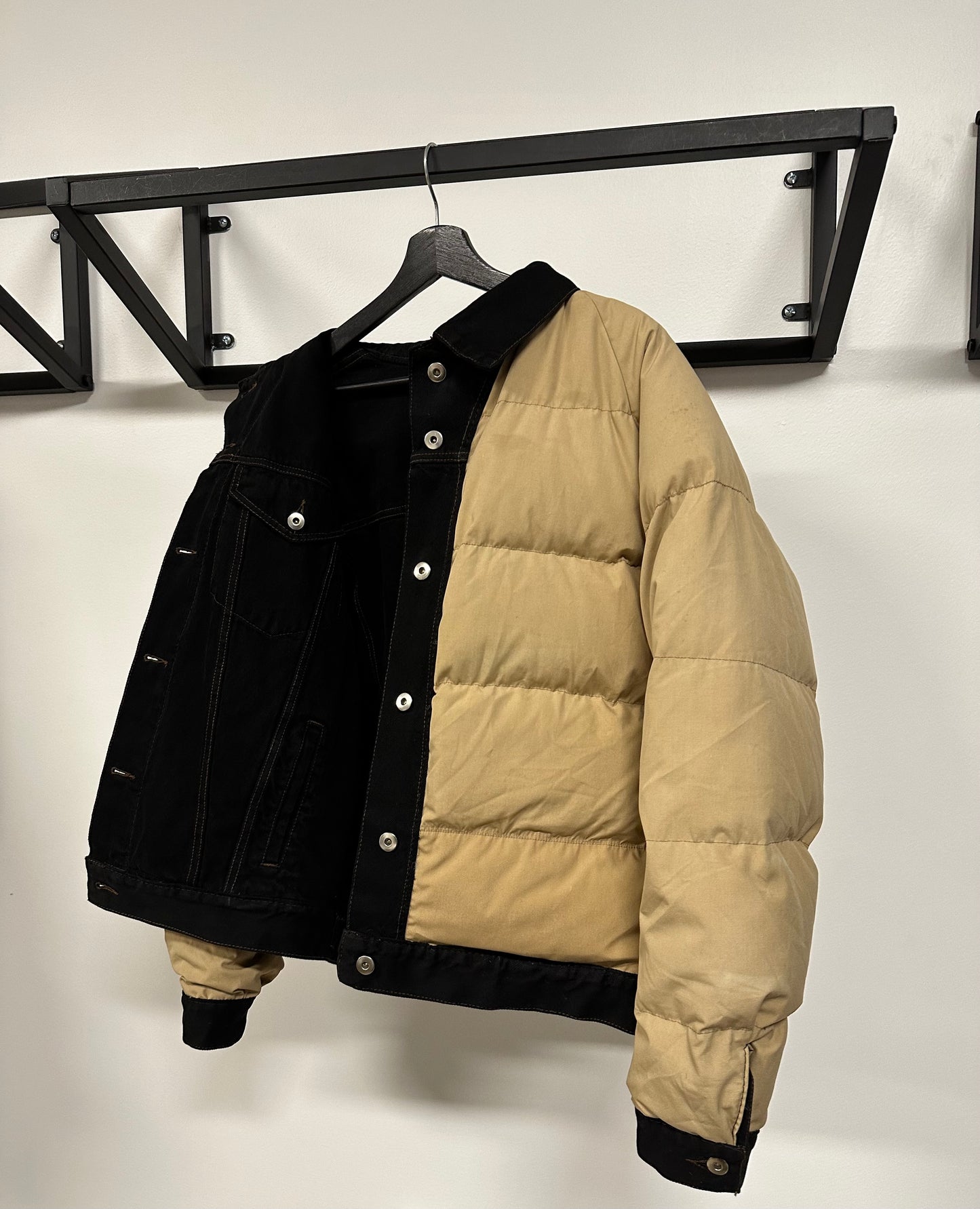 Reversible Down Trucker Jacket Large