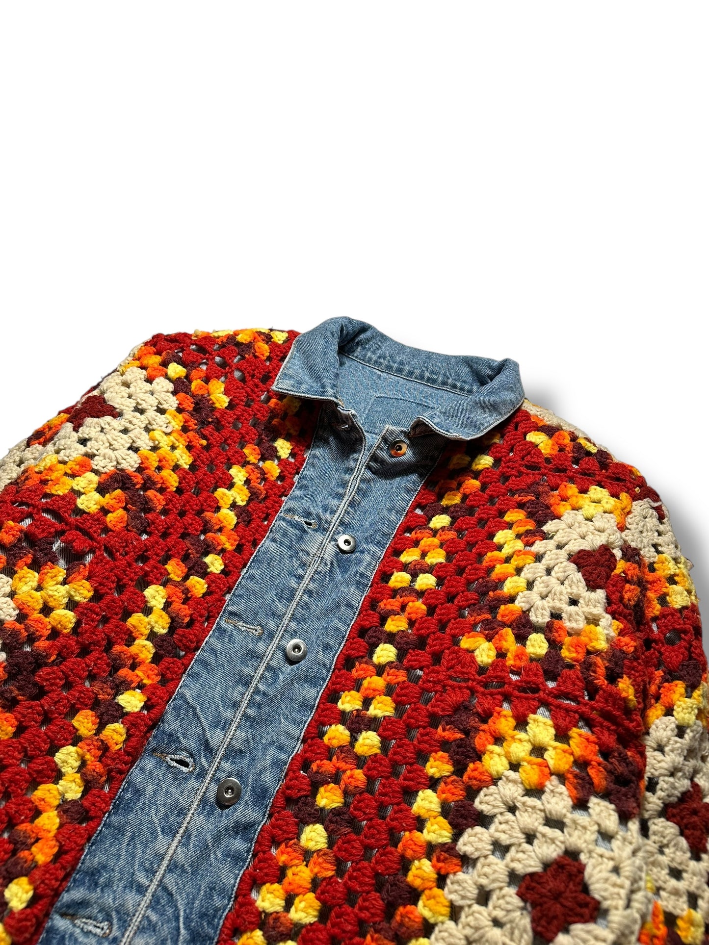 Reversible Crochet Trucker - XL