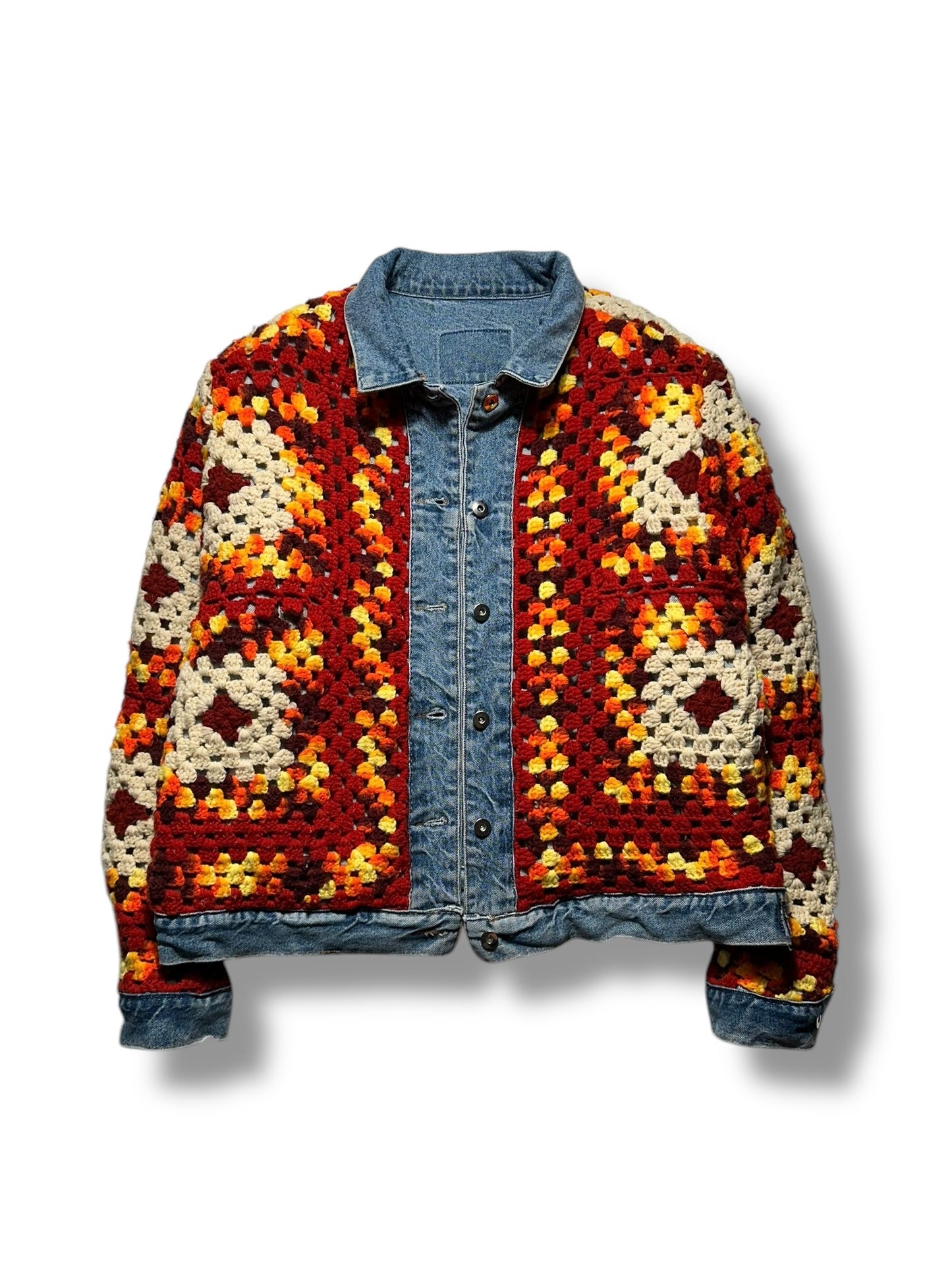 Reversible Crochet Trucker - XL
