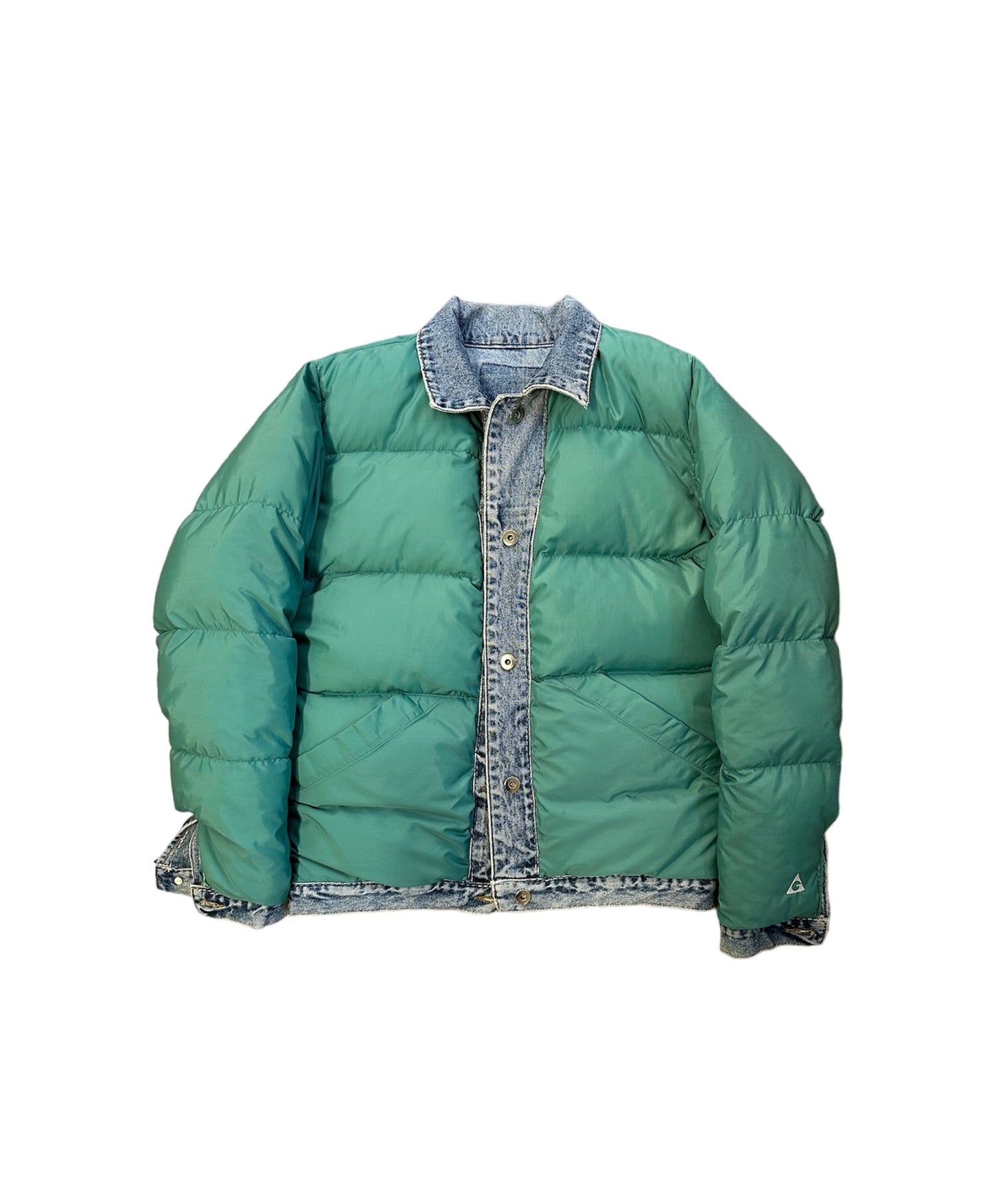 Reversible Down Trucker Jacket Small