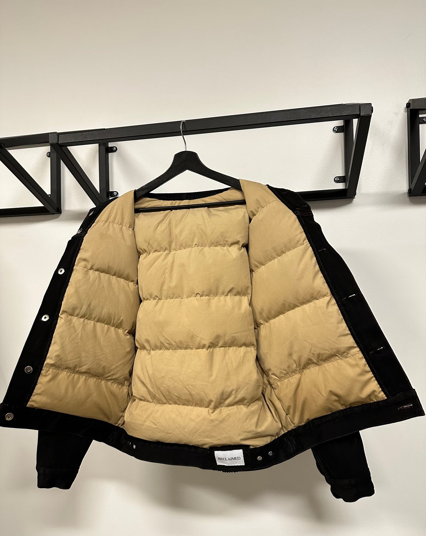 Reversible Down Trucker Jacket Large