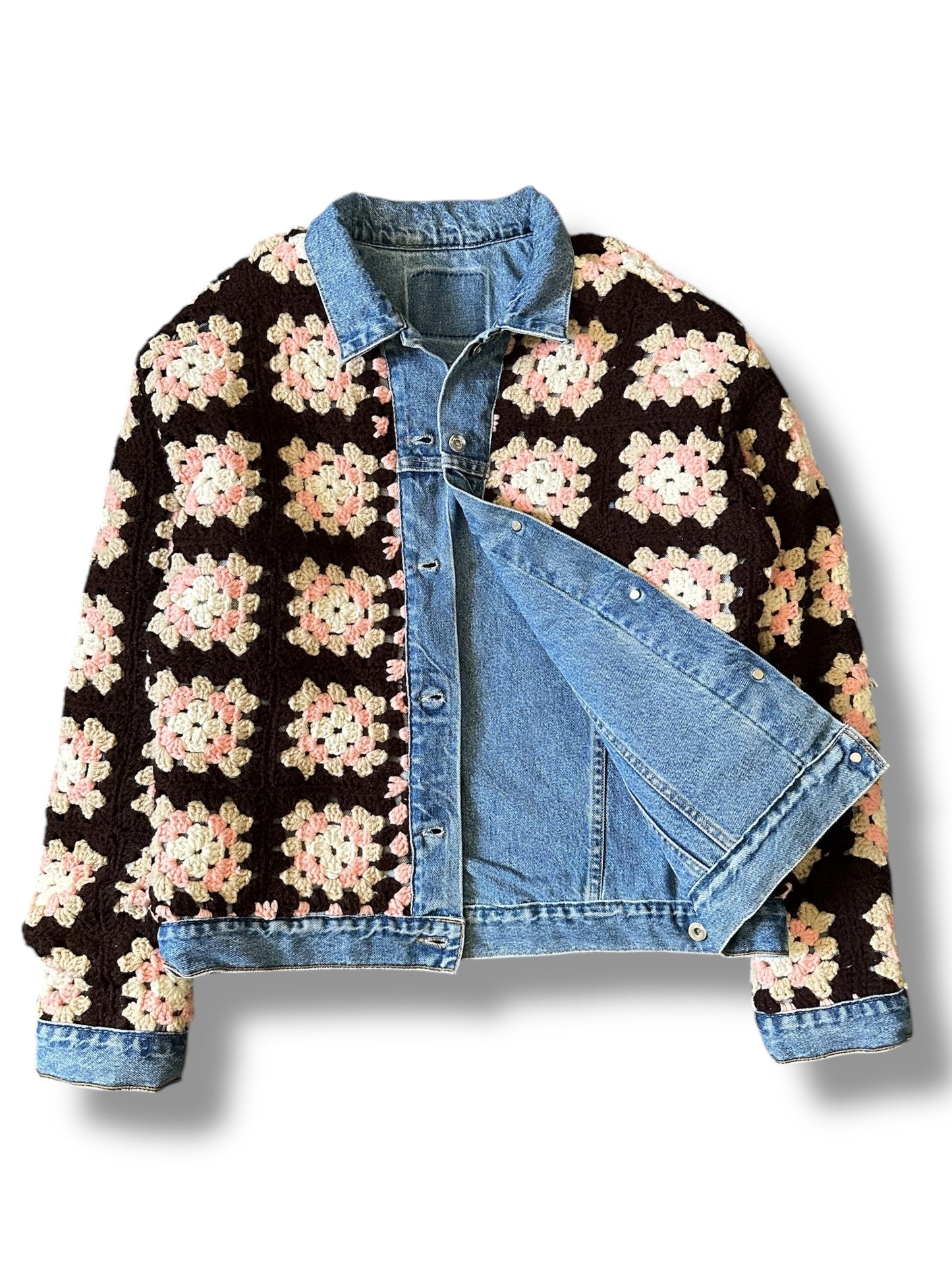Reversible Crochet Trucker - XL