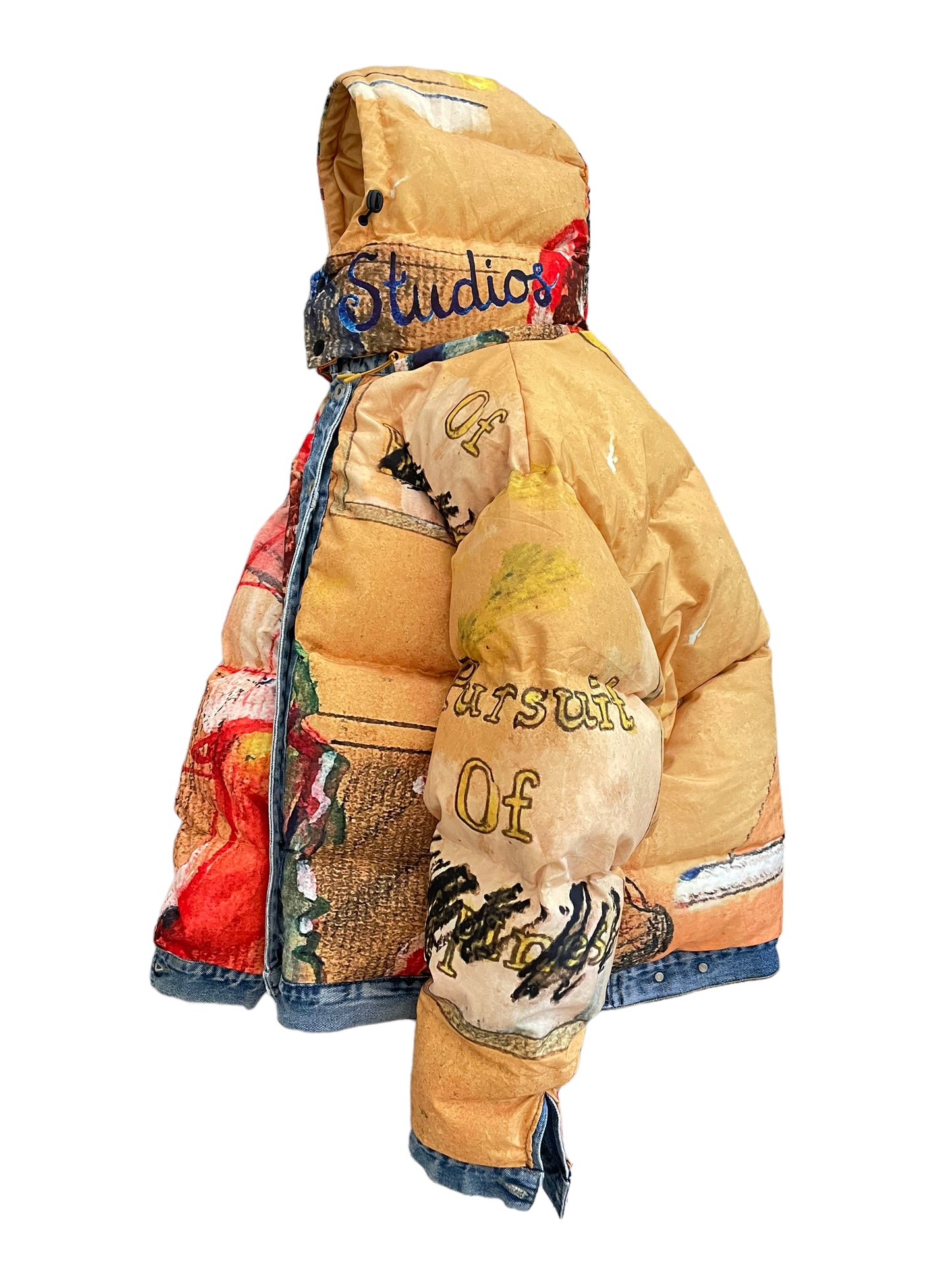 Reversible Kid Super down trucker jacket XXL
