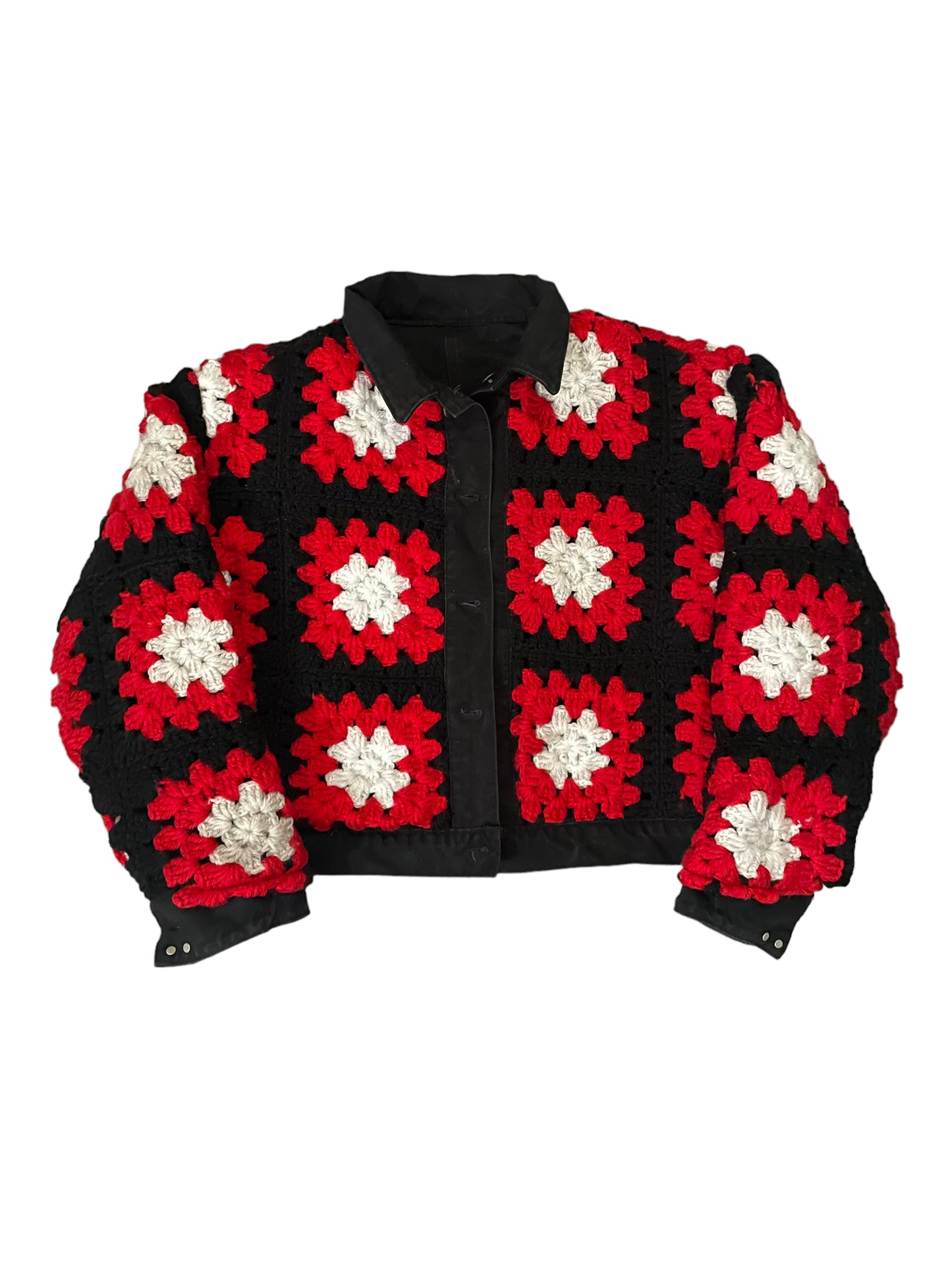 Reversible Crochet Carhartt Trucker Jacket XL