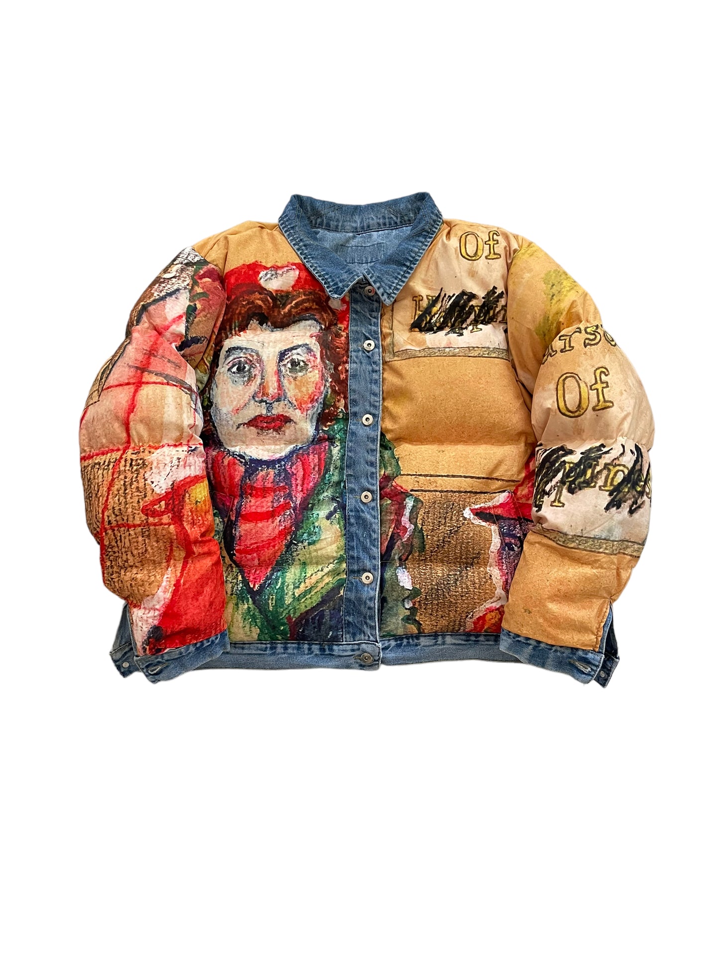 Reversible Kid Super down trucker jacket XXL