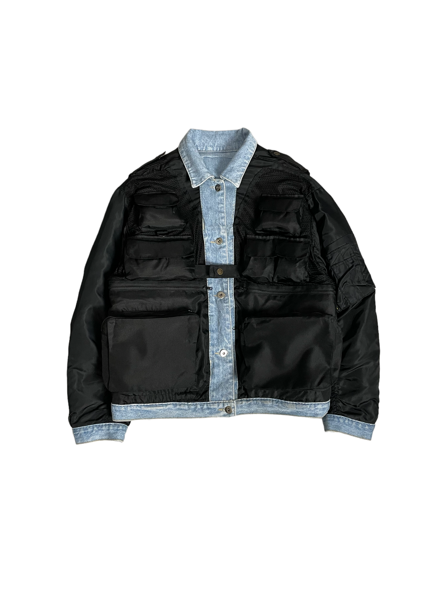 Reversible Utility MA-1 Trucker Jacket Medium