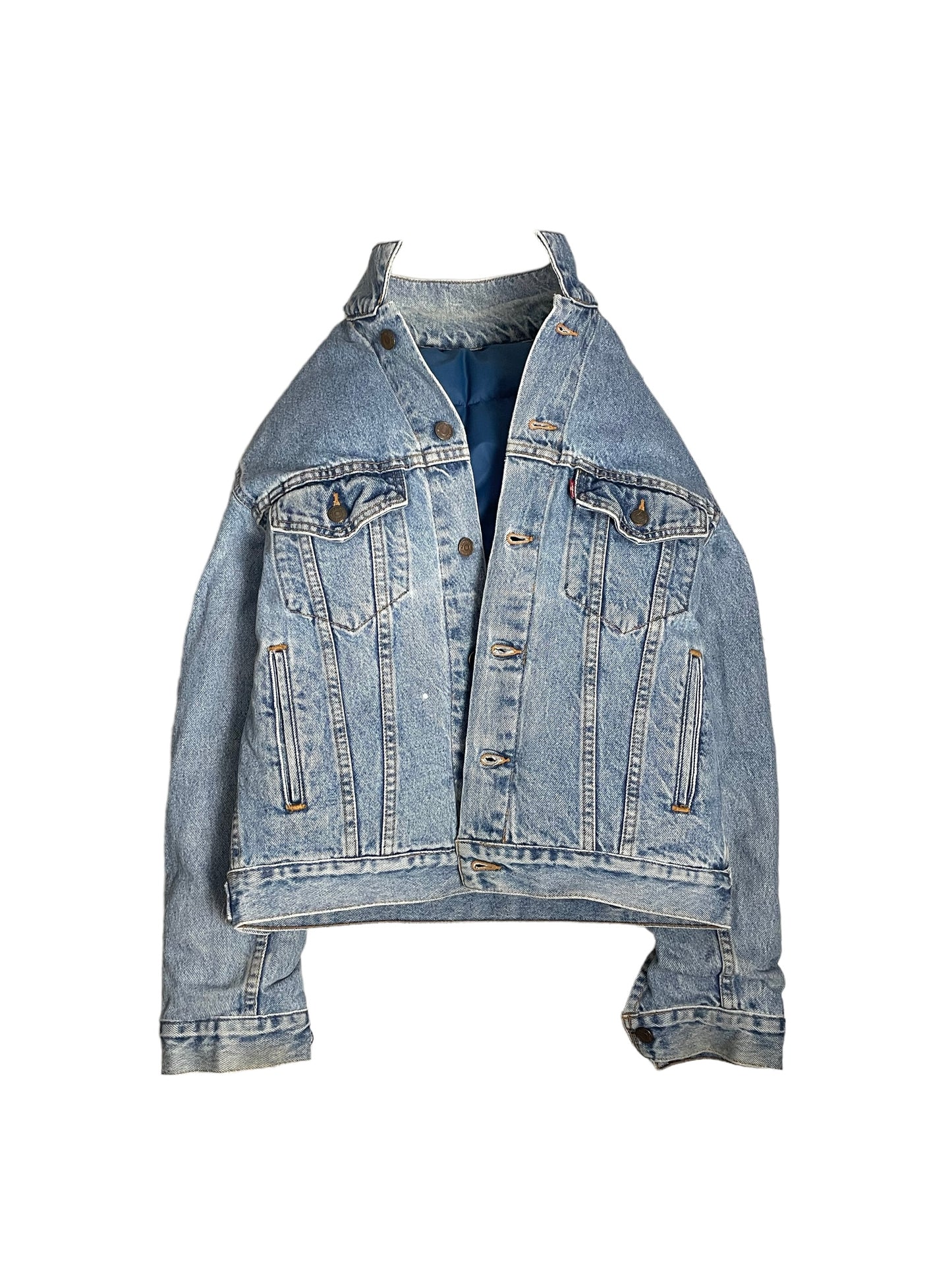 Reversible Northface trucker jacket Small