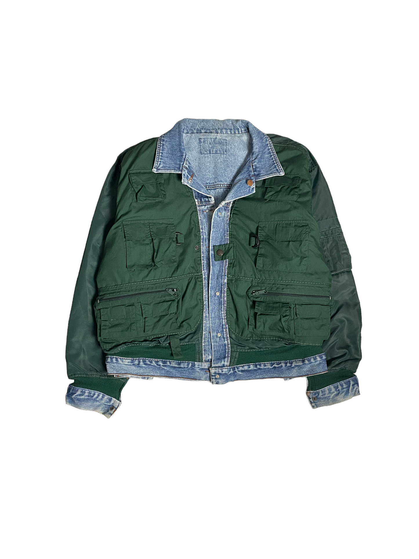 Reversible utility MA-1 trucker jacket Large