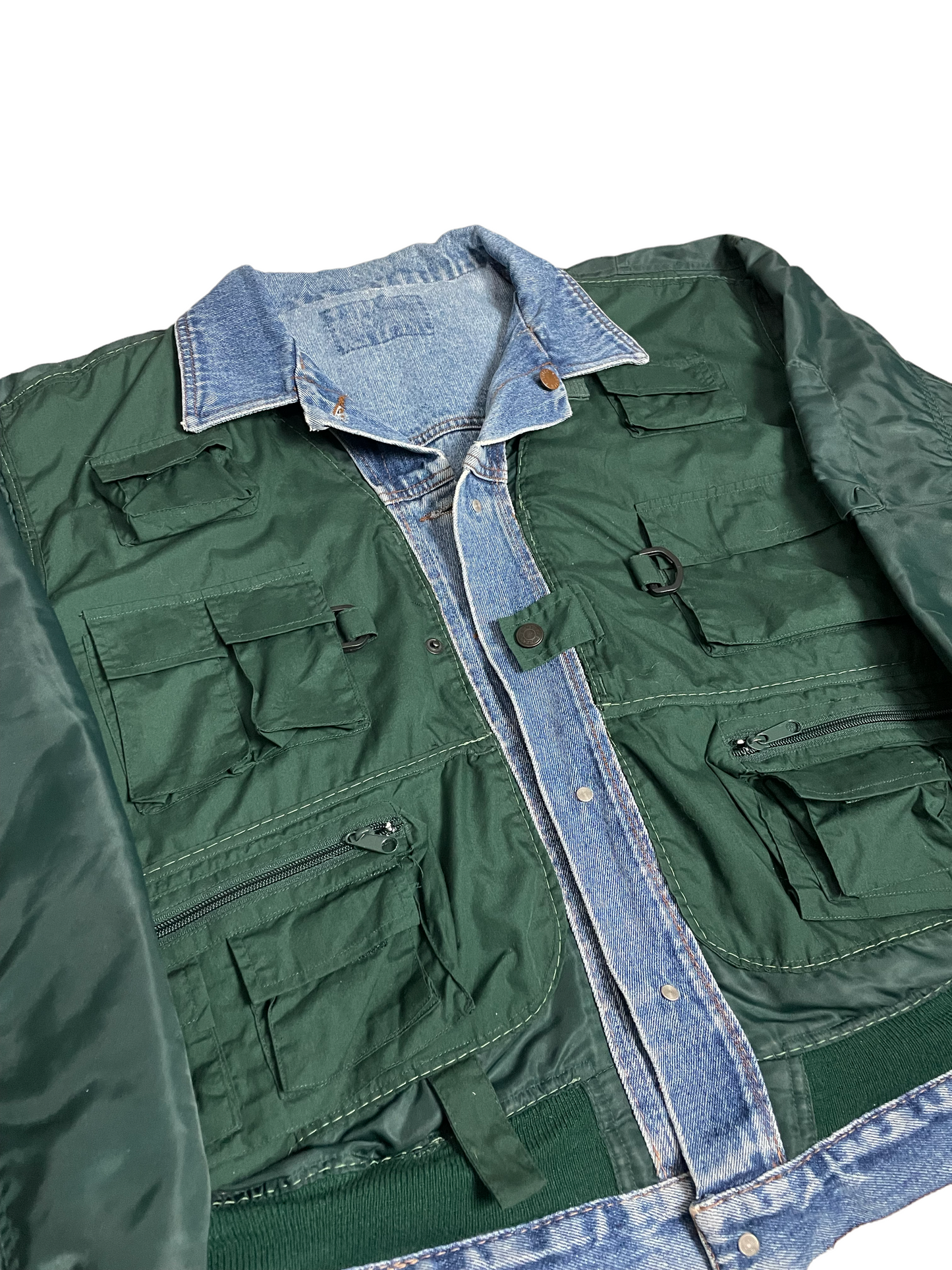 Reversible utility MA-1 trucker jacket Large