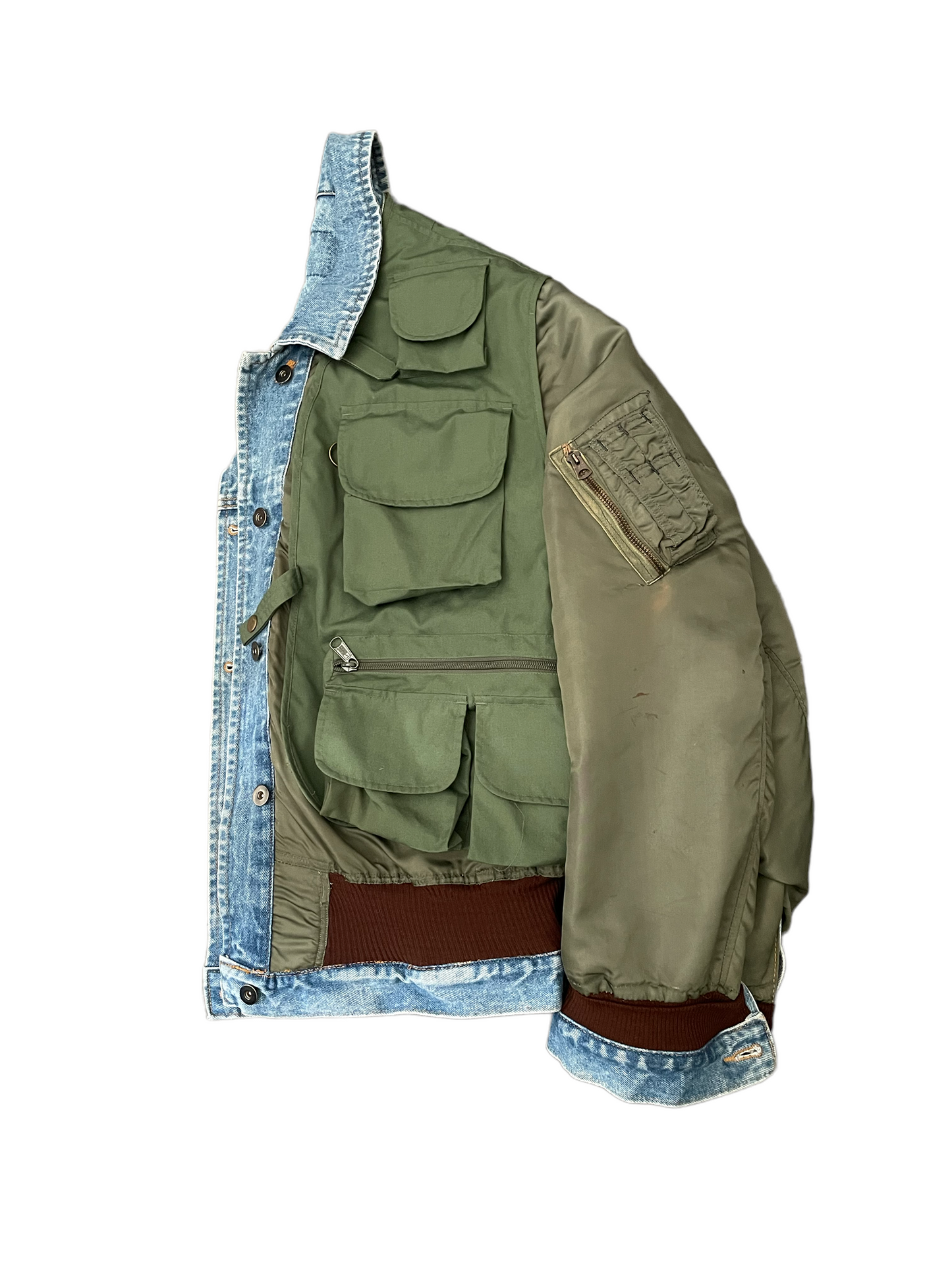 Reversible utility MA-1 bomber jacket Large