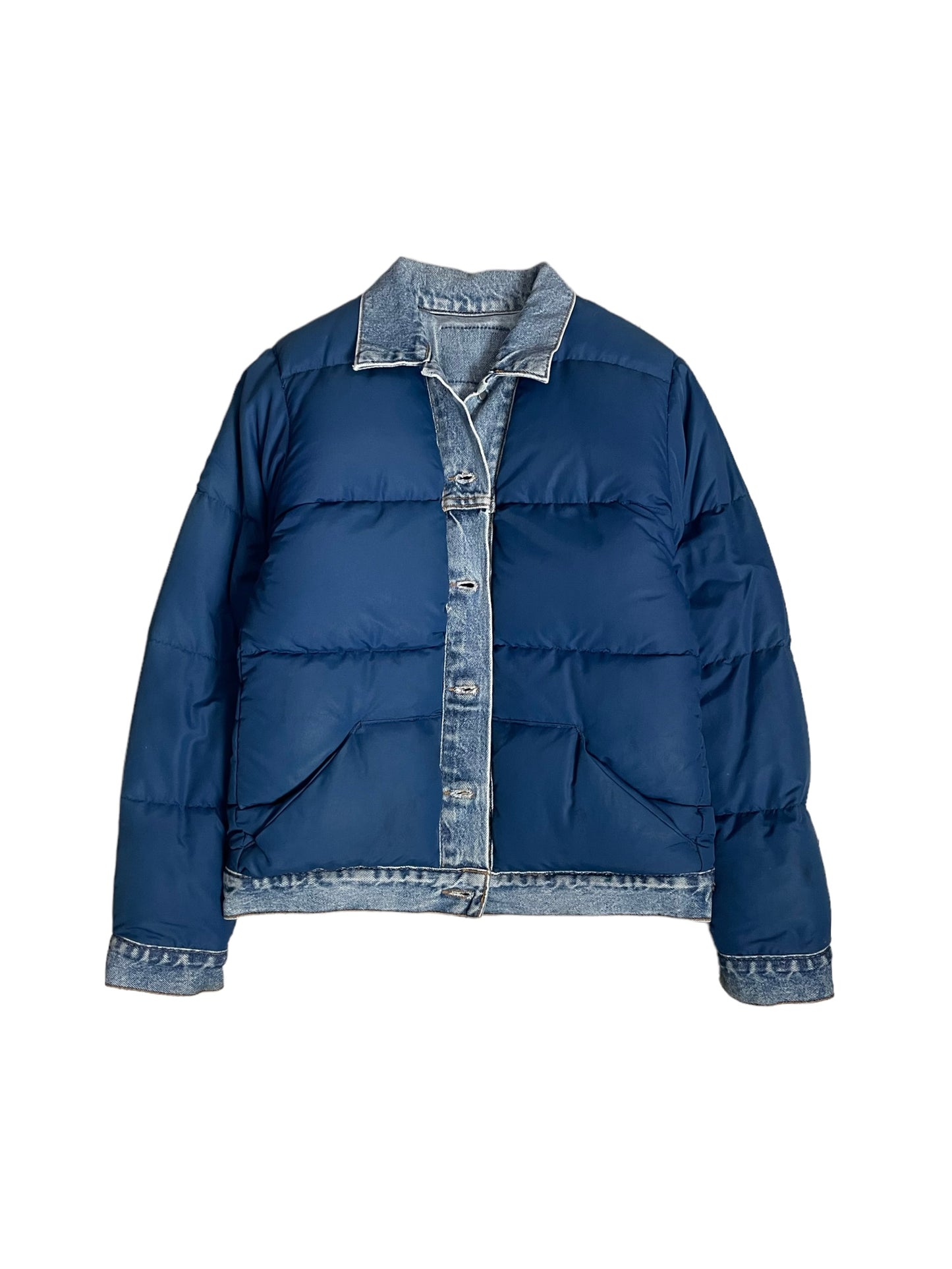 Reversible Northface trucker jacket Small