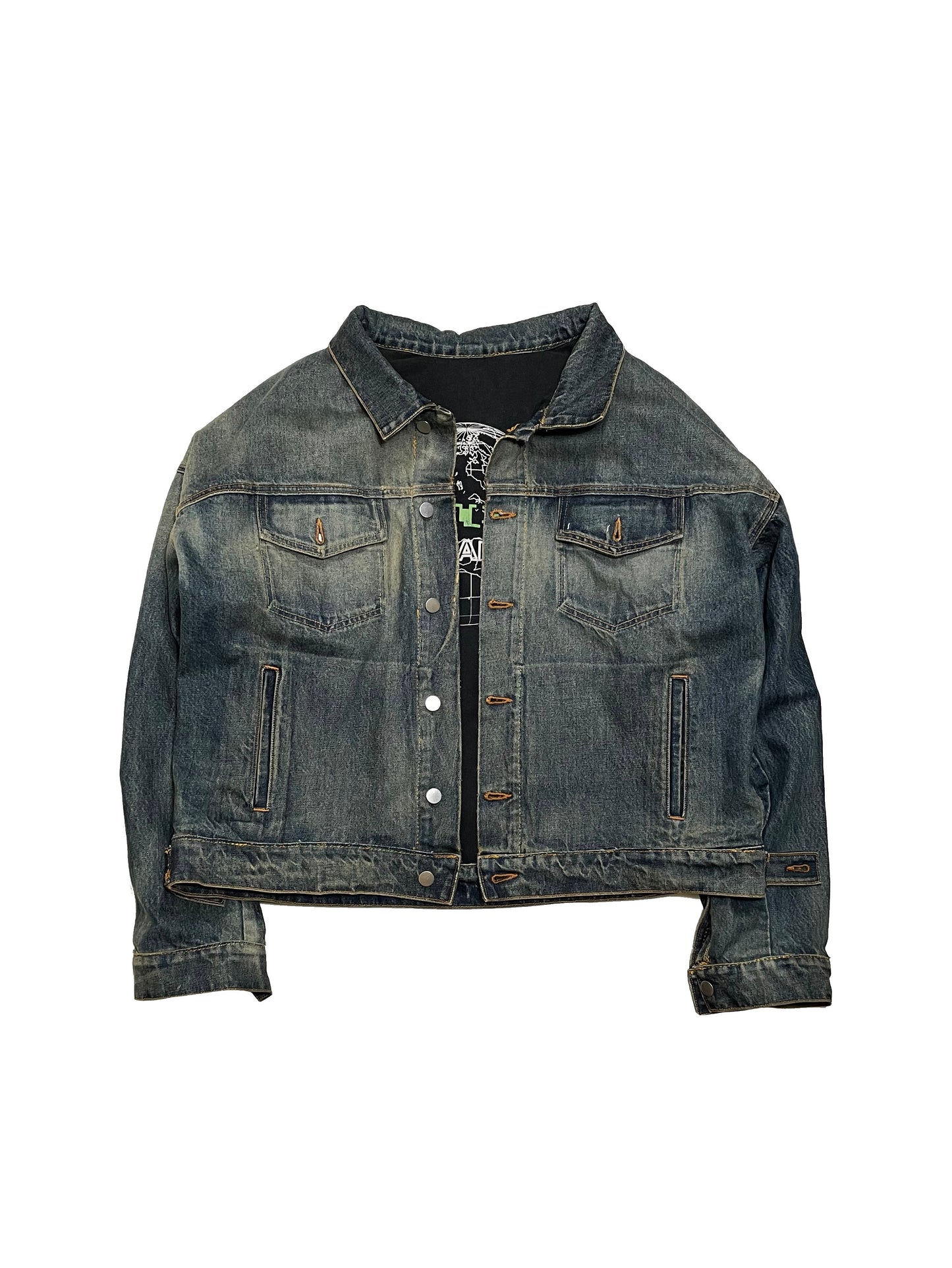 Reclaimed Reversible Rhude Trucker jacket L/XL