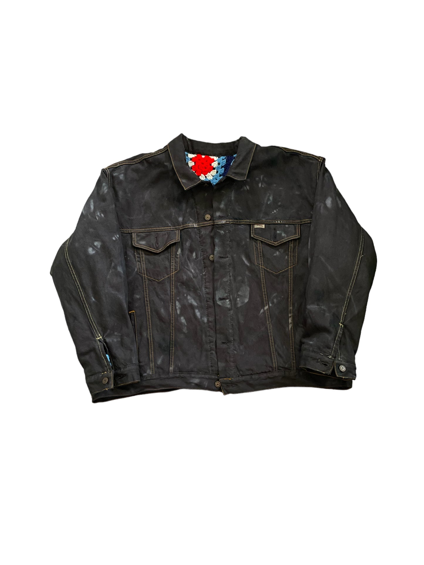 Reversible crochet trucker XXXL