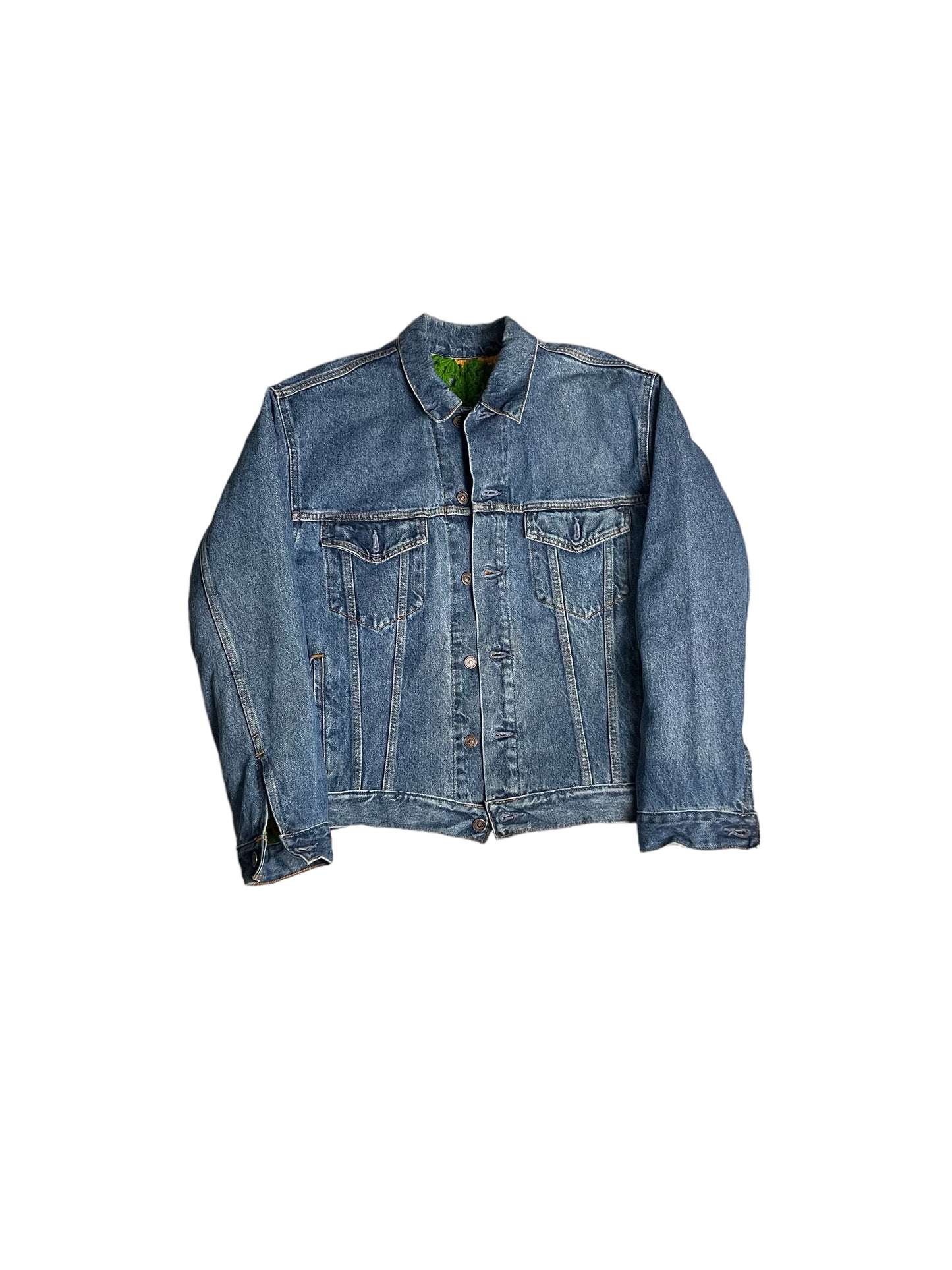 1/1 Reversible Crochet Trucker Jacket Medium