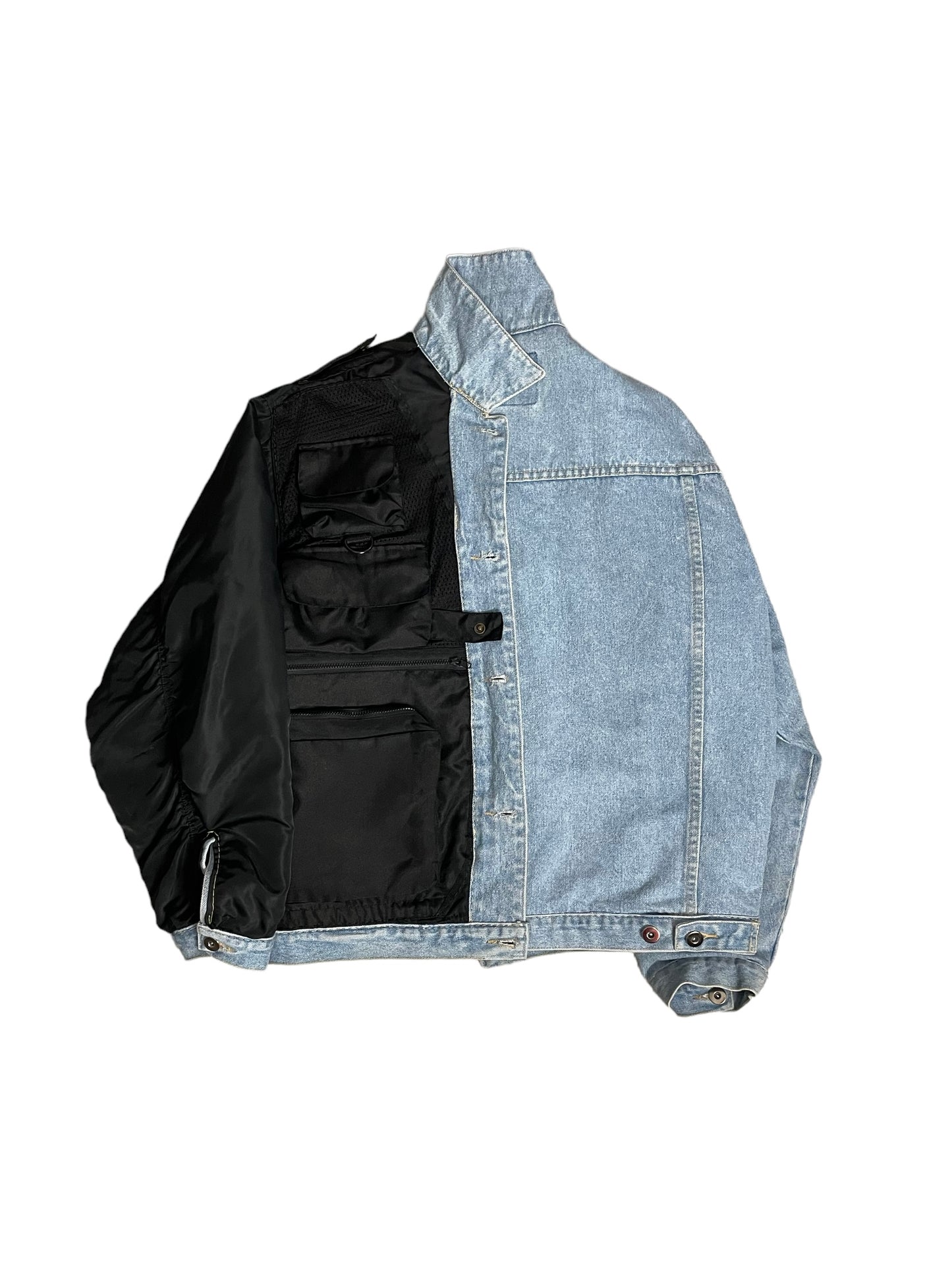 Reversible Utility MA-1 Trucker Jacket Medium