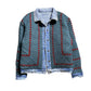 Reversible Crochet Trucker Jacket - Large