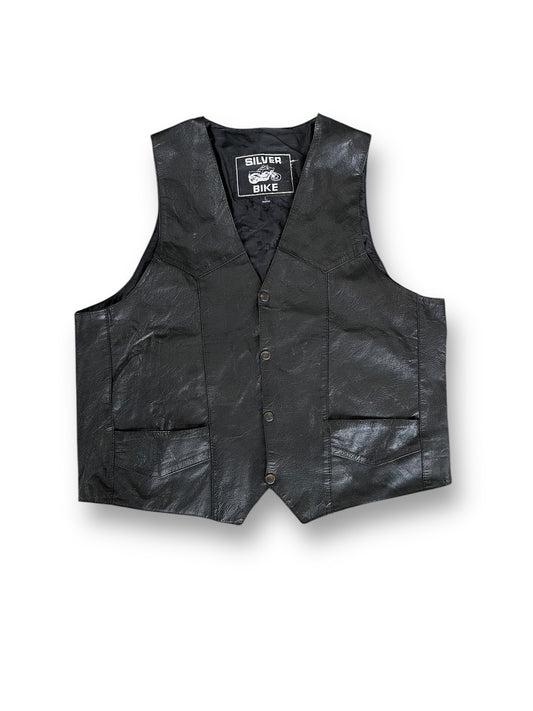 90s Leather Vest - Large