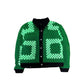 Reversible Crochet Trucker Jacket Large