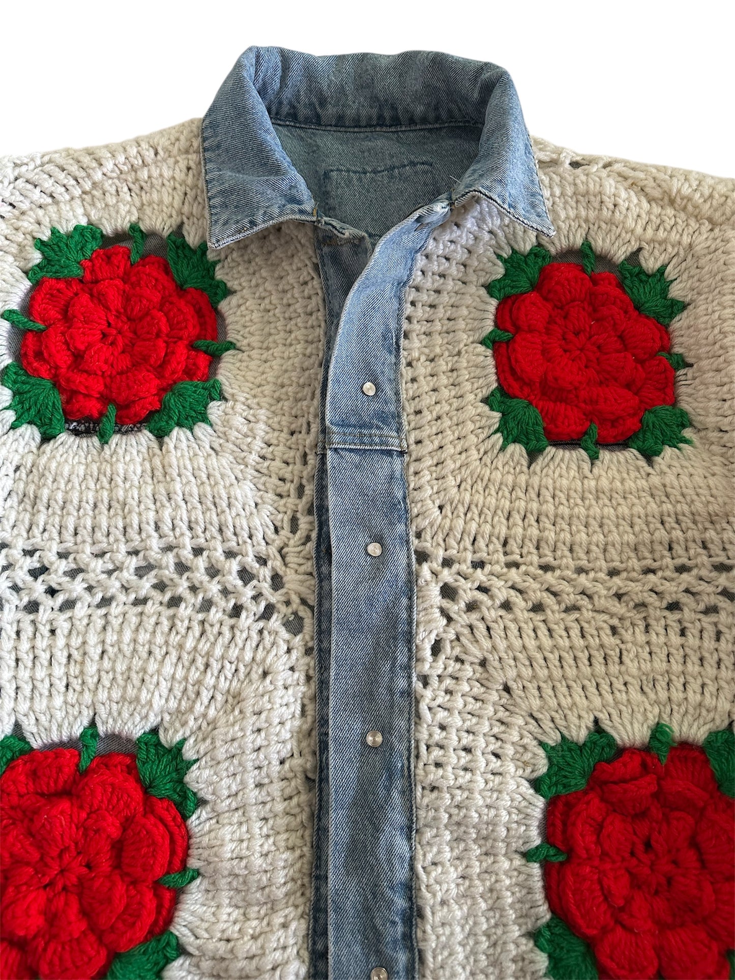 Reversible Crochet Trucker - Large