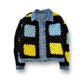 Crochet trucker jacket Small