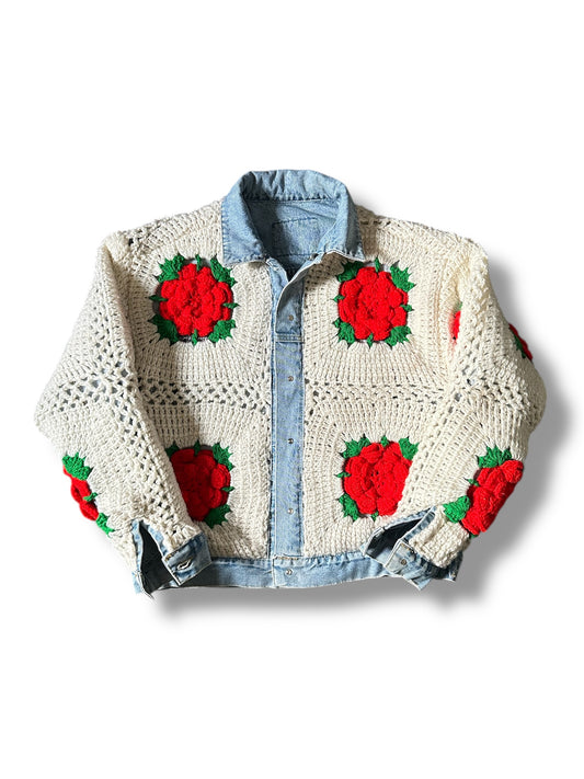 Reversible Crochet Trucker - Large