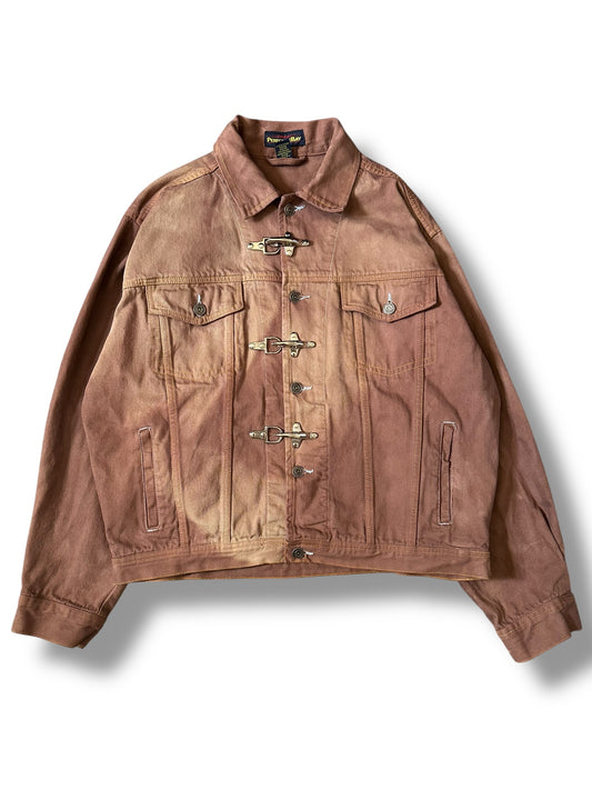 1/1 Sunfaded Fireman Trucker Jacket Small - (Large)