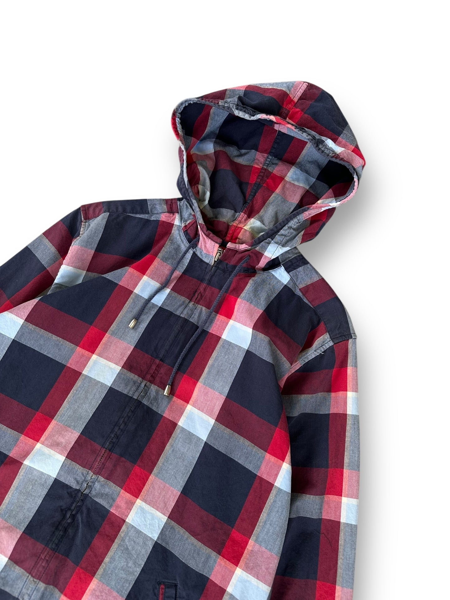 90s Plaid Anorak - Medium