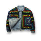 Reversible Crochet Trucker Jacket XXL