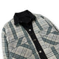 Reversible Plaid Trucker Jacket - (Large)