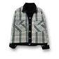 Reversible Plaid Trucker Jacket - (Large)