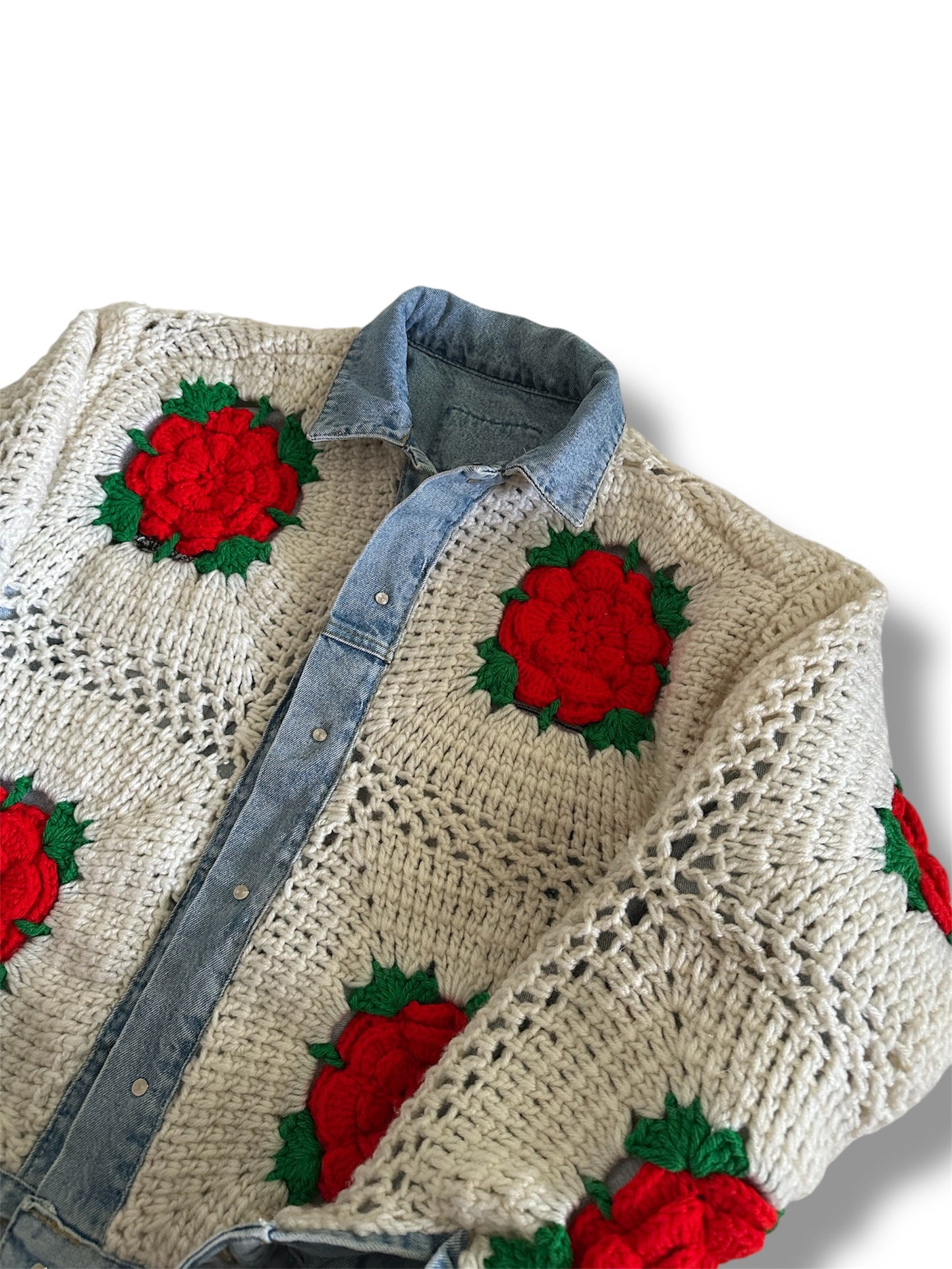 Reversible Crochet Trucker - Large