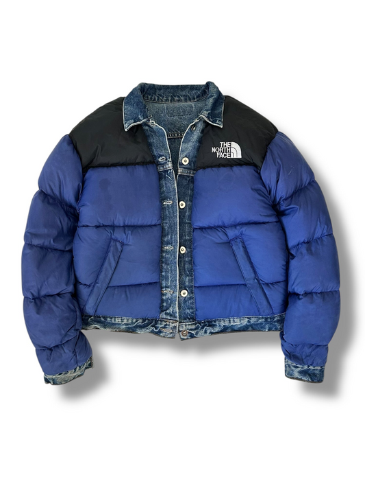 Reversible 1996 Retro Nuptse Trucker Jacket - (Small)