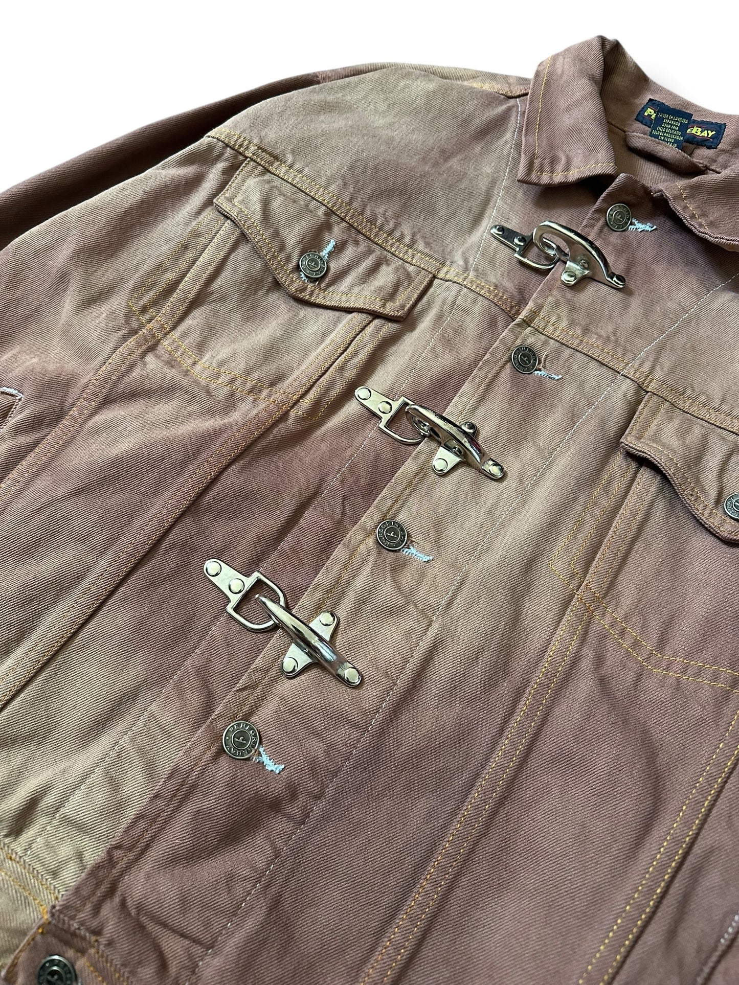 1/1 Sunfaded Fireman Trucker Jacket Small - (Large)