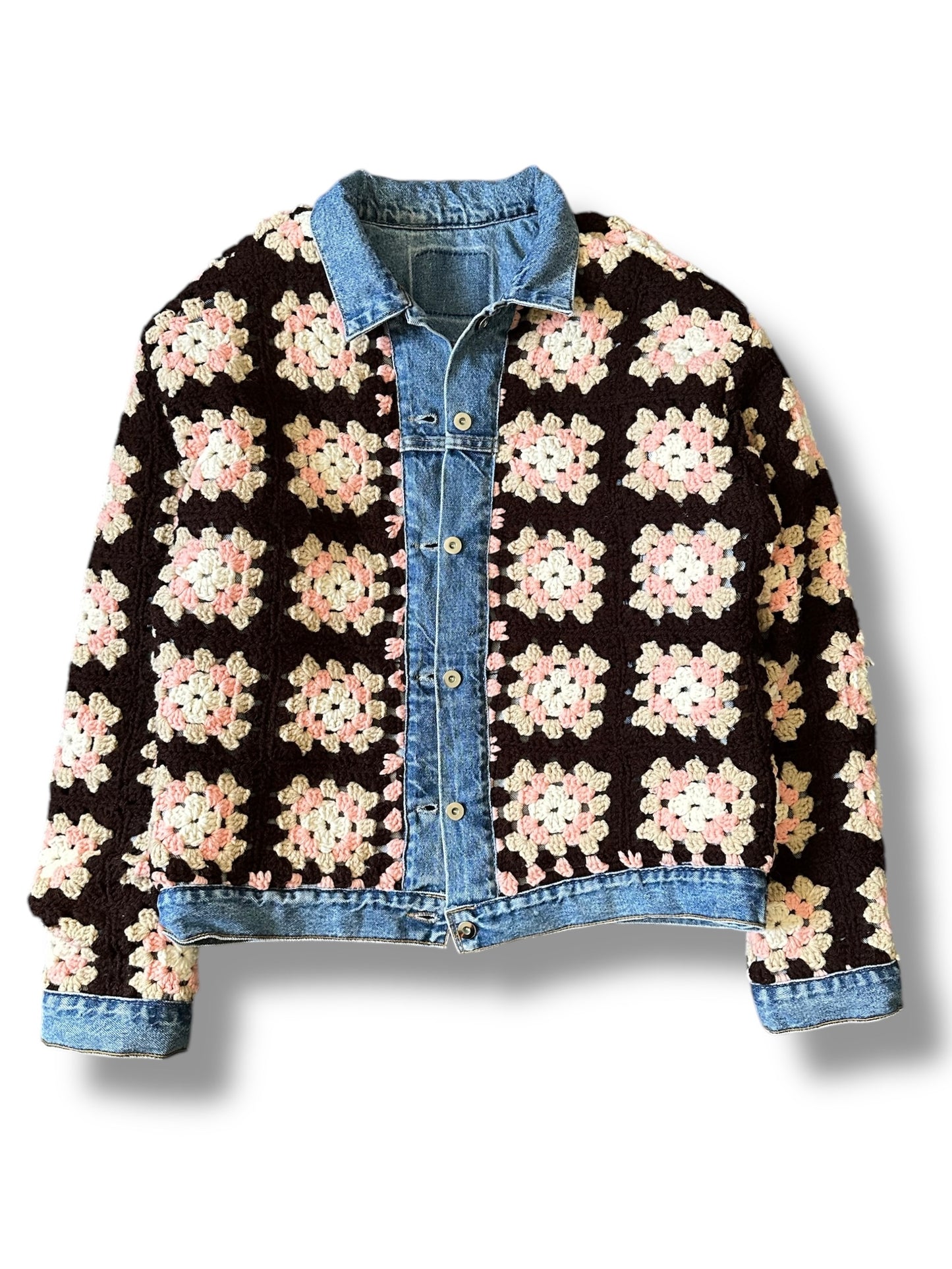Reversible Crochet Trucker - XL