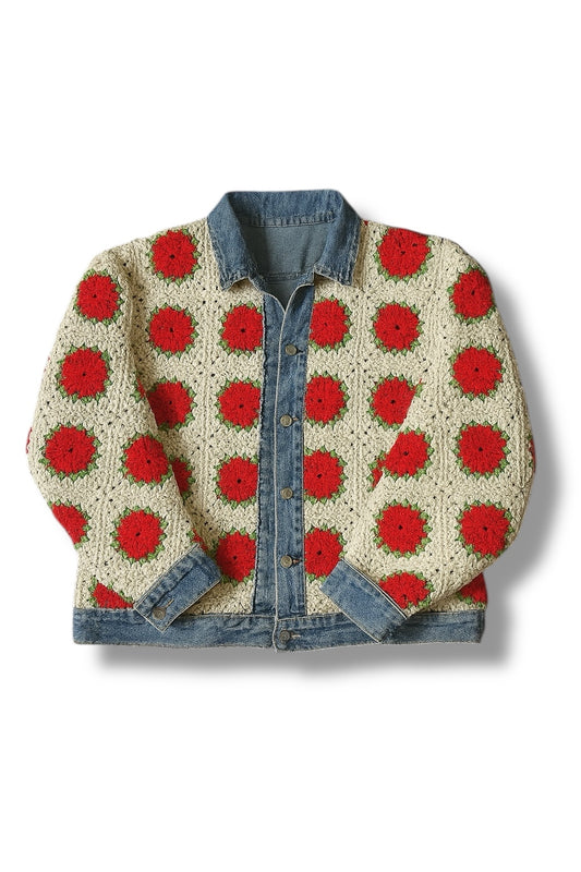 Reversible Crochet Trucker - (Small - XL)