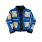 Reversible crochet trucker jacket Small