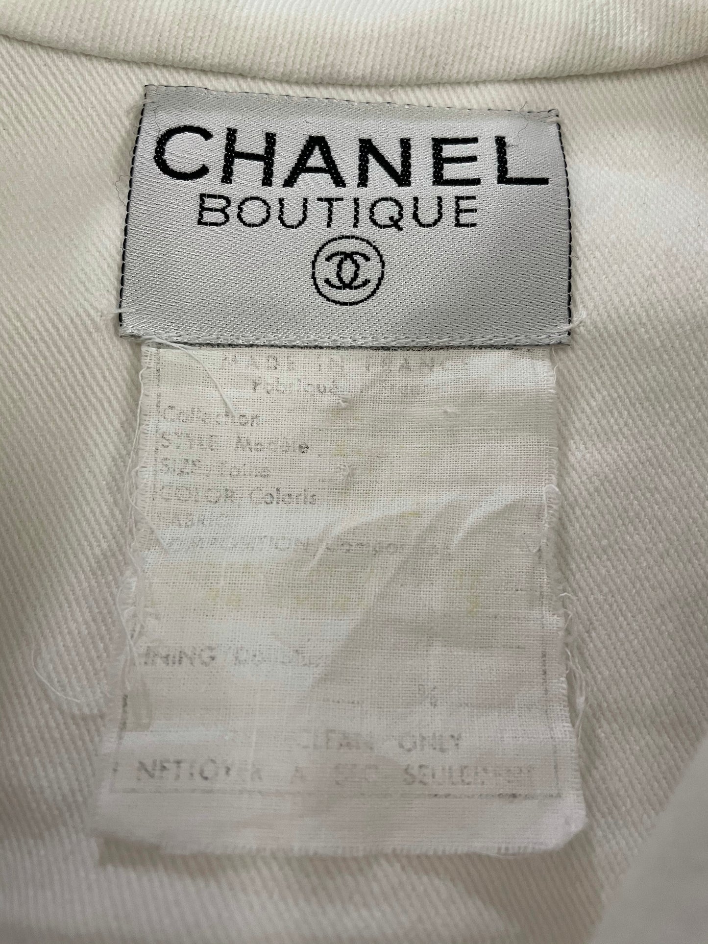 Rare 1980s Chanel denim jacket Large
