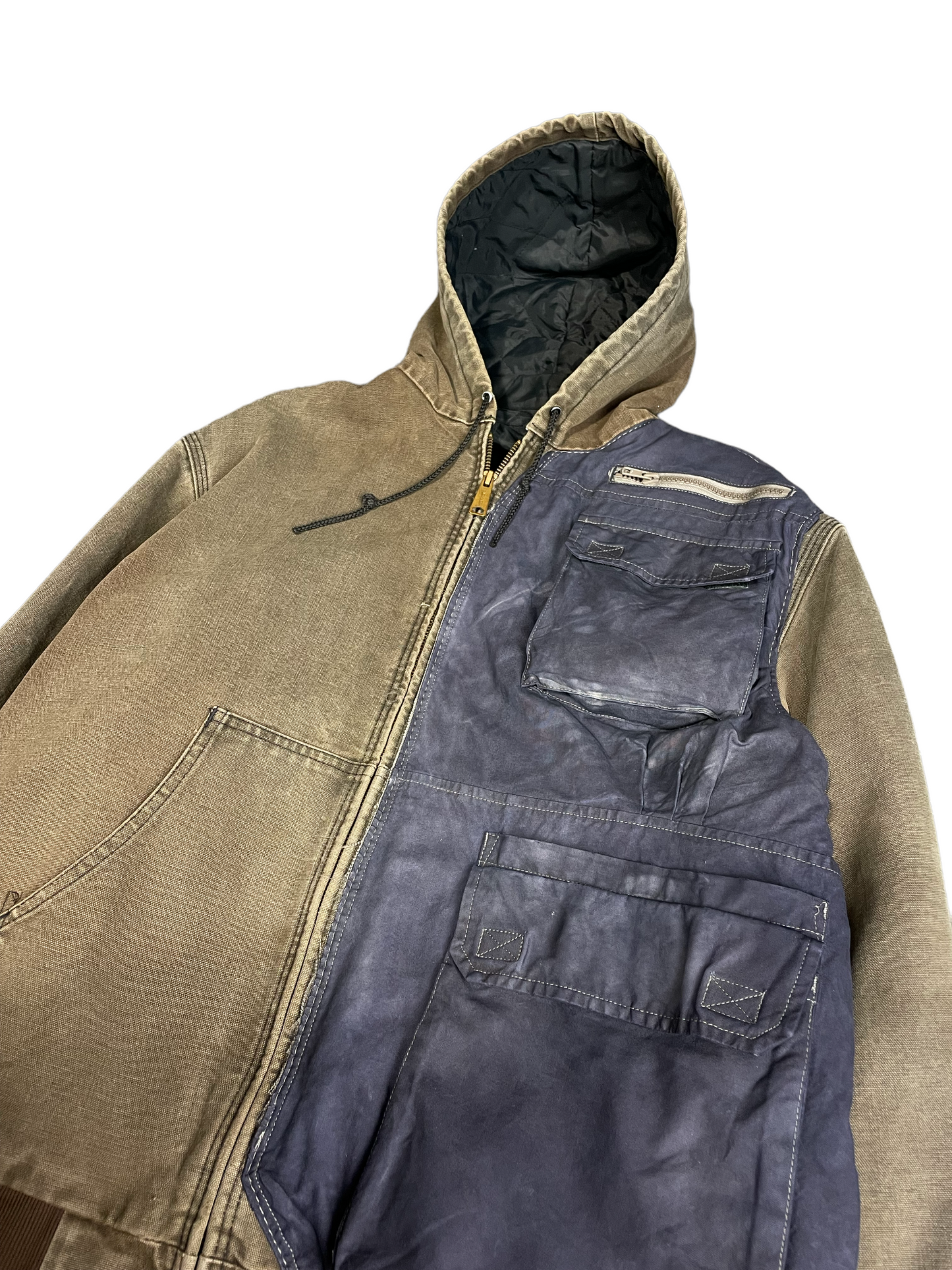 Two tone utility carhartt jacket Large
