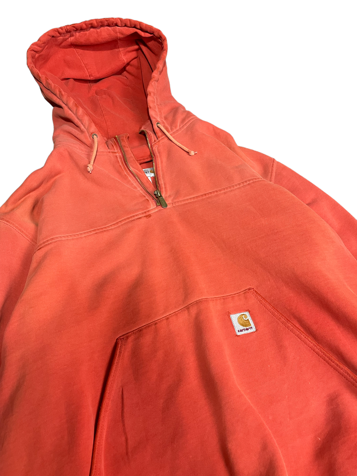 Faded orange Carhartt hoodie XXL